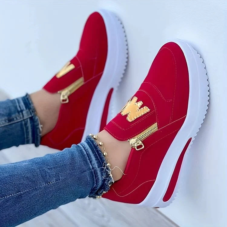 Women's orthopedic platform slip-on sneakers