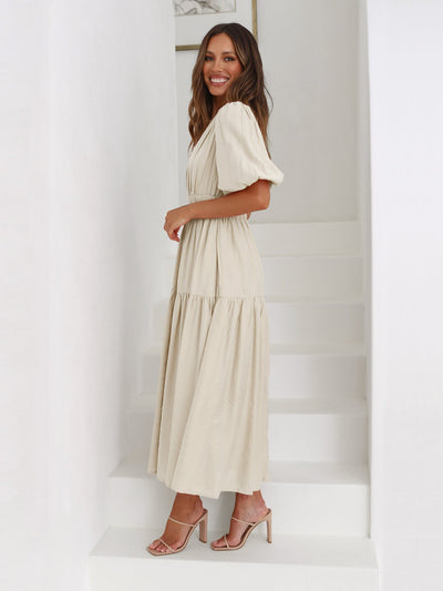 Bethany | Dress with Puff Sleeves