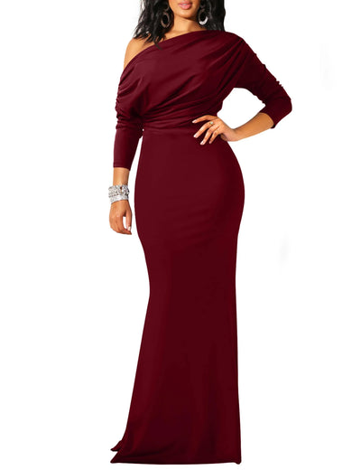 Celestia | Elegant Off-Shoulder Evening Gown