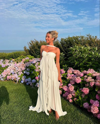 Nyra | Sea Breeze Ruffle Dress