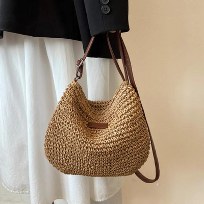 Fredhild | Classic braided style shoulder bag