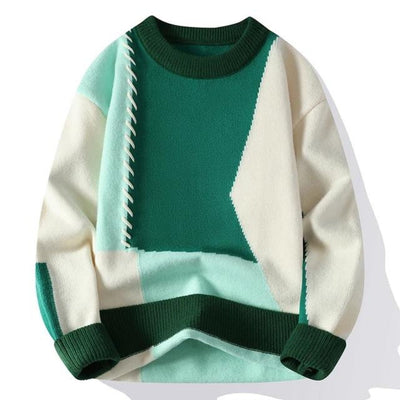 Sandro - Cozy Patchwork Sweater