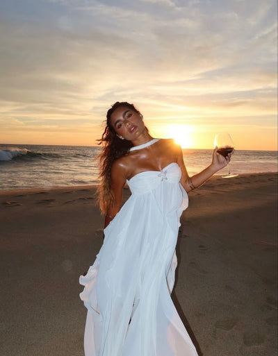 Nyra | Sea Breeze Ruffle Dress