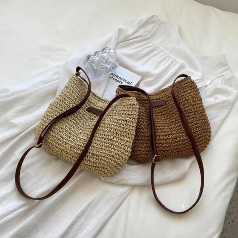 Fredhild | Classic braided style shoulder bag