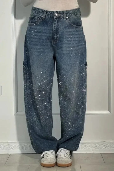 Violette™ high-waisted wide-leg pants with button pockets