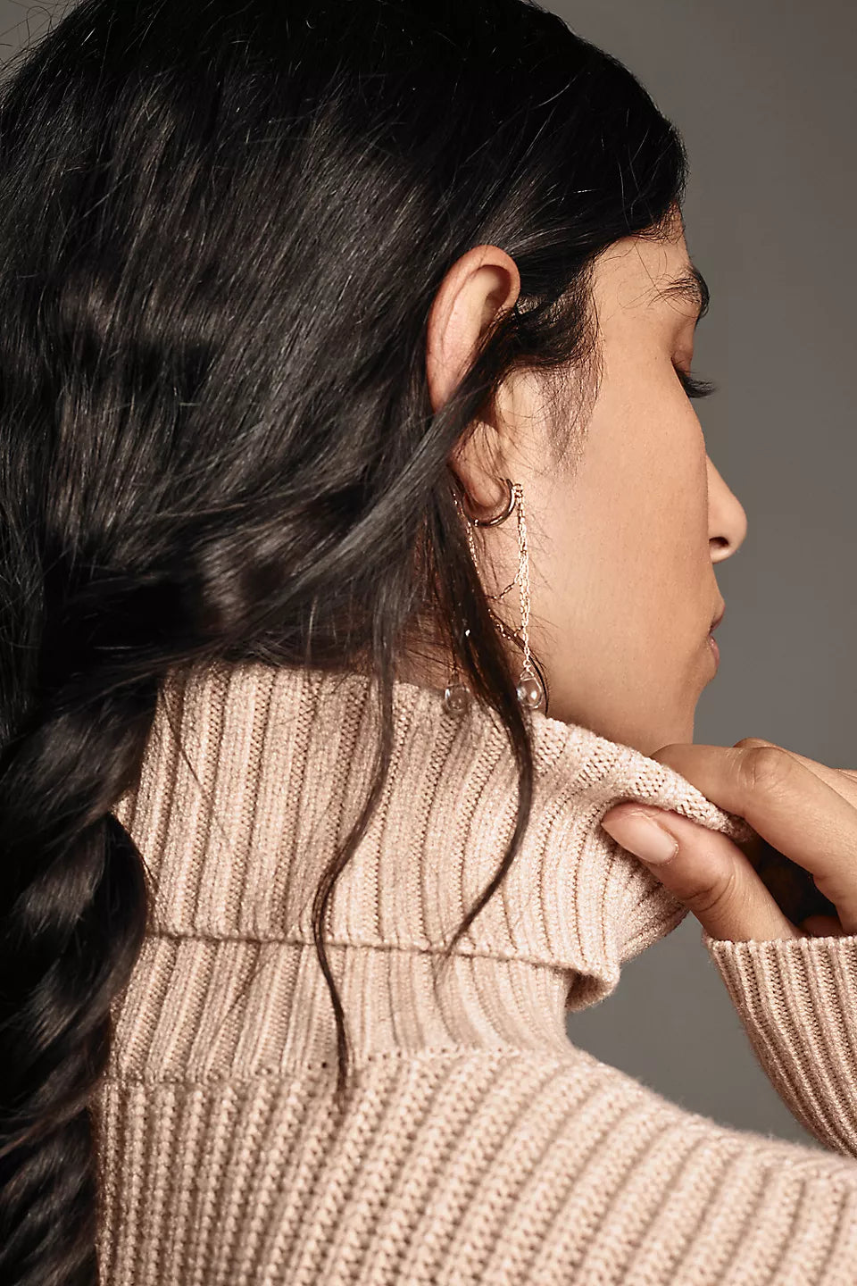 Ribbed Turtleneck Sweater