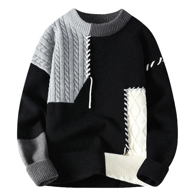Sandro - Cozy Patchwork Sweater