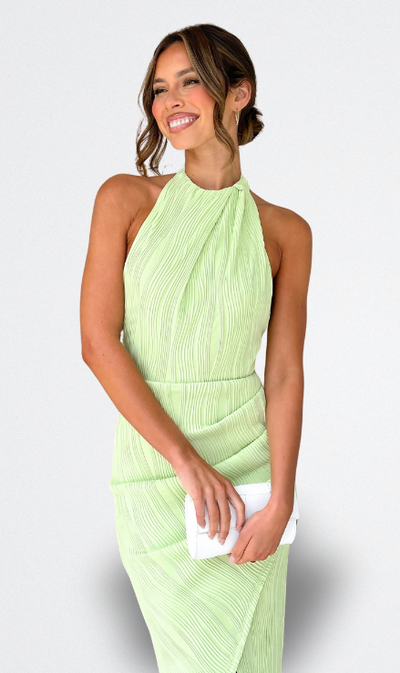 Isabella | Pleated Midi Dress