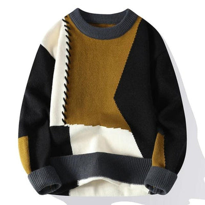 Sandro - Cozy Patchwork Sweater