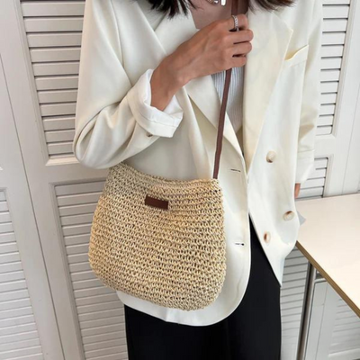 Fredhild | Classic braided style shoulder bag