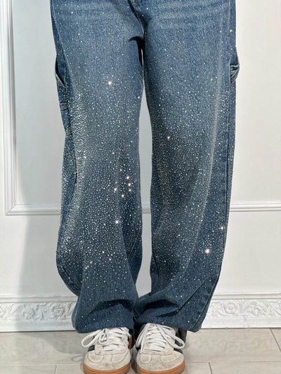 Violette™ high-waisted wide-leg pants with button pockets