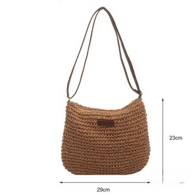 Fredhild | Classic braided style shoulder bag