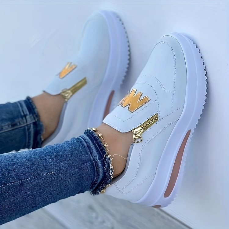 Women's orthopedic platform slip-on sneakers