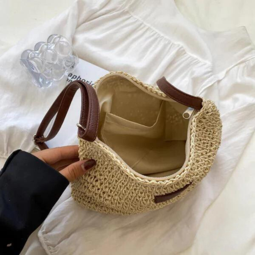 Fredhild | Classic braided style shoulder bag