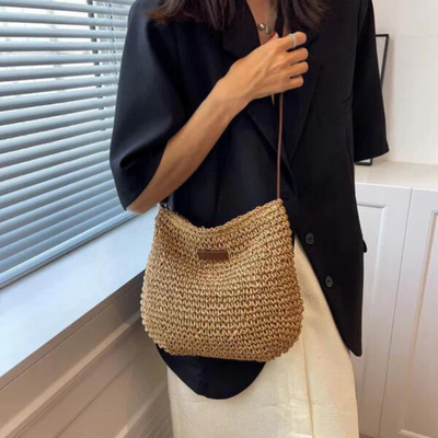 Fredhild | Classic braided style shoulder bag