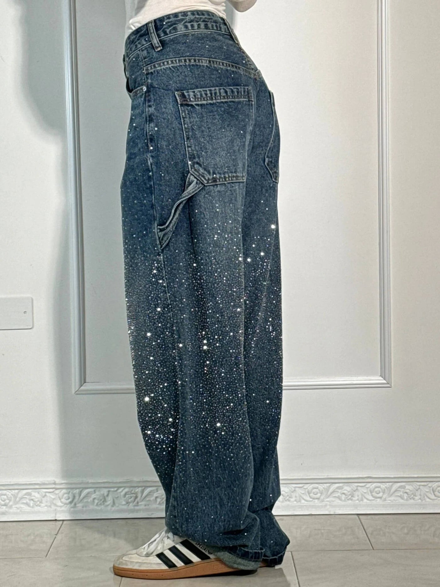 Violette™ high-waisted wide-leg pants with button pockets