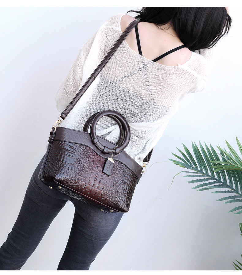 Alfrida | Elegant handbag with sophisticated crochet effect