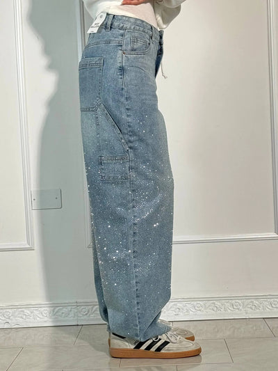 Violette™ high-waisted wide-leg pants with button pockets