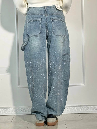 Violette™ high-waisted wide-leg pants with button pockets