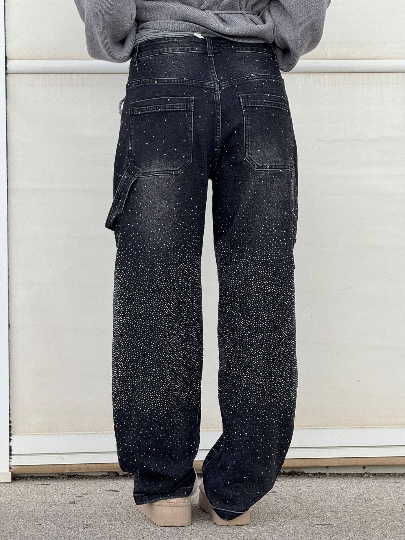 Violette™ high-waisted wide-leg pants with button pockets