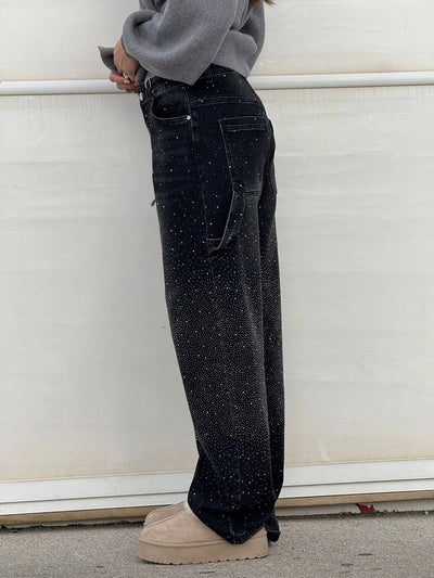 Violette™ high-waisted wide-leg pants with button pockets