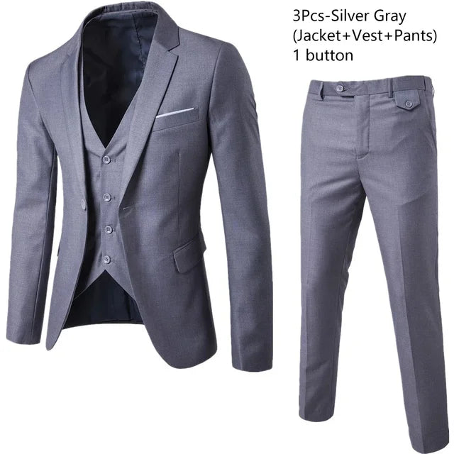 Regal Affair: Luxe Wedding Suit Ensemble