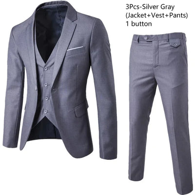 Regal Affair: Luxe Wedding Suit Ensemble