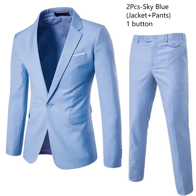 Regal Affair: Luxe Wedding Suit Ensemble