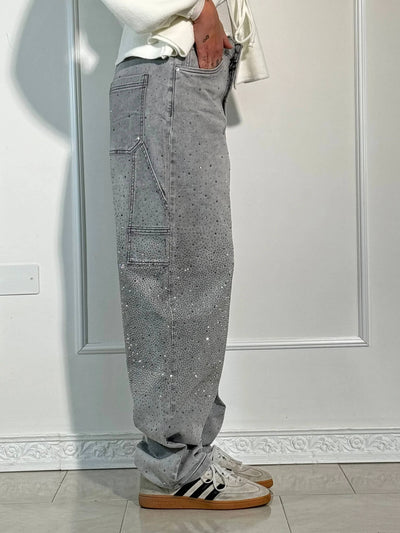Violette™ high-waisted wide-leg pants with button pockets