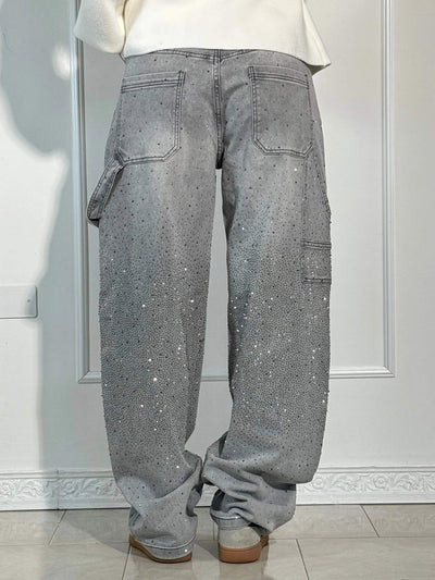 Violette™ high-waisted wide-leg pants with button pockets
