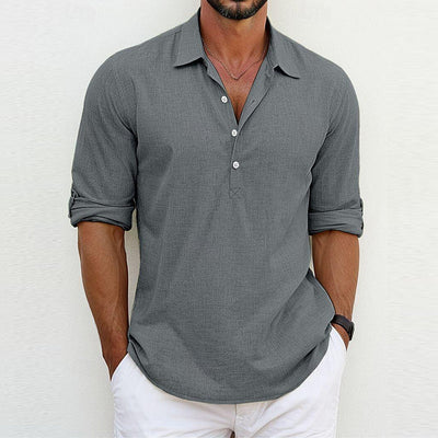 Classic Linen Polo Shirt