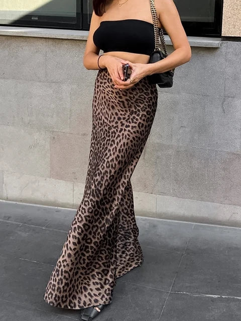 Retro Street Chic High Waist Skirt