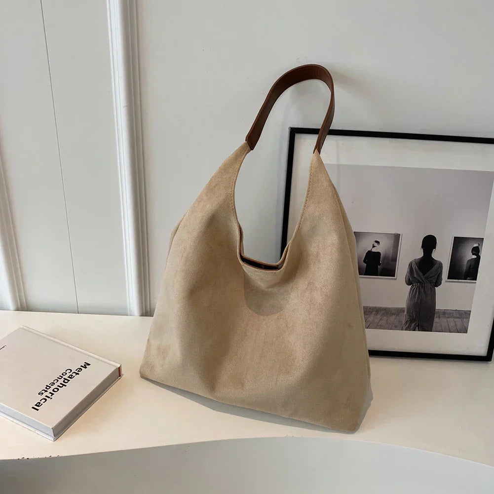Jada | Suede Leather Tote Bag