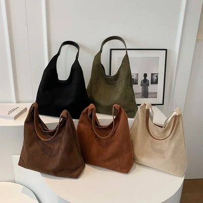 Jada | Suede Leather Tote Bag