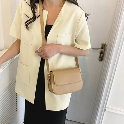 Eldborg | Elegant shoulder bag in a muted nude tone