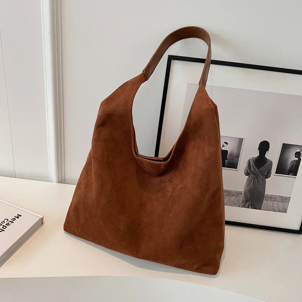 Jada | Suede Leather Tote Bag