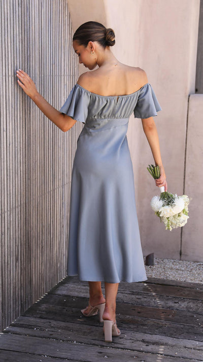 Nalani | Off-the-Shoulder Maxi Dress with Butterfly Sleeves