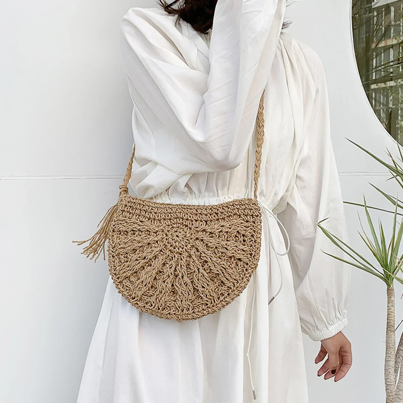 Eirinora | Crochet shoulder bag in bohemian style