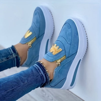 Women's orthopedic platform slip-on sneakers