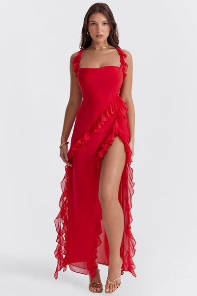 Quinley | Flowing Trim Dress