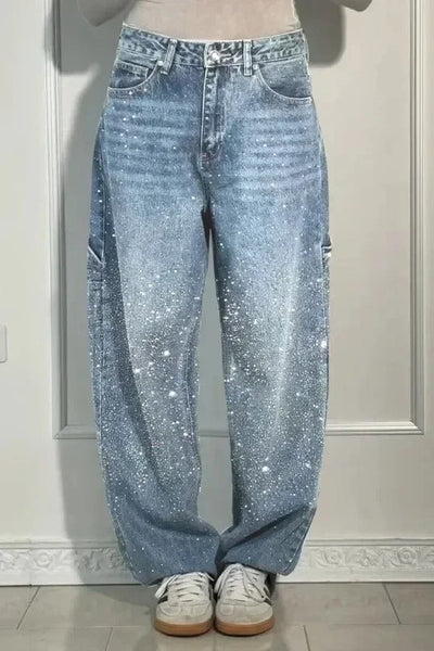 Violette™ high-waisted wide-leg pants with button pockets