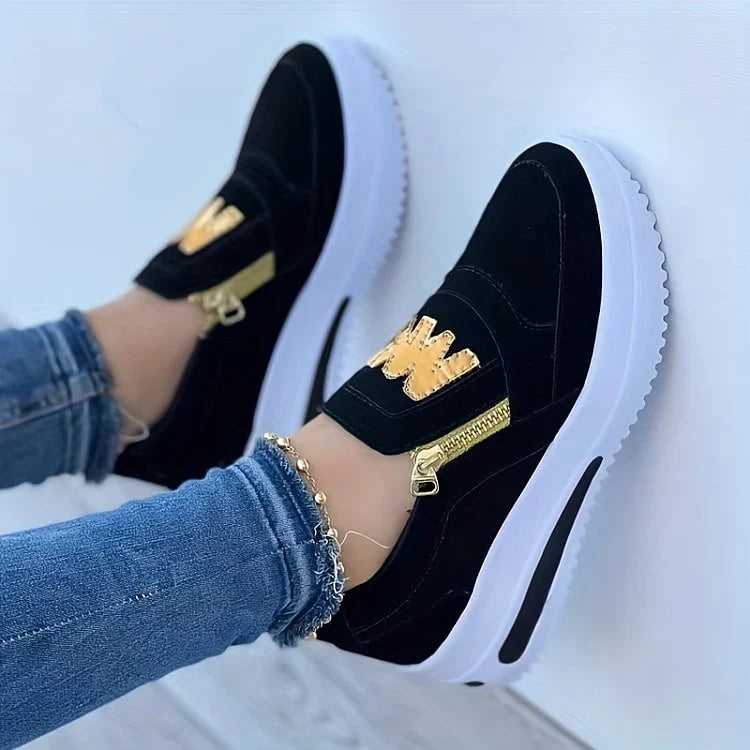 Women's orthopedic platform slip-on sneakers