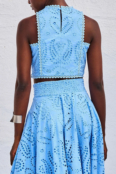 Rosanna - Sleeveless Lace Two-Piece Set