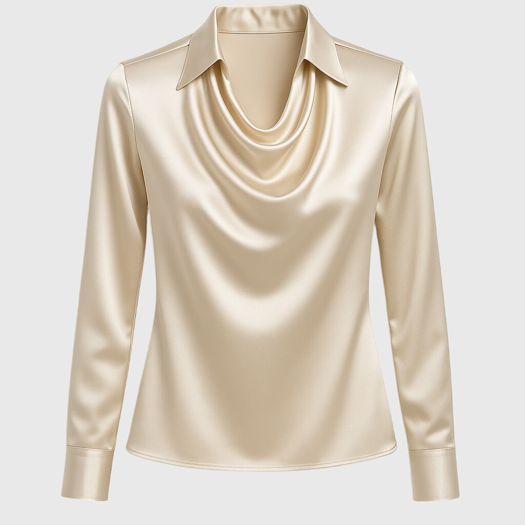 Nola | Satin-sheen blouse