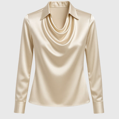 Nola | Satin-sheen blouse
