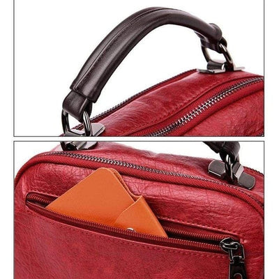 Finbjørg | Small and versatile bag in golden cognac shade