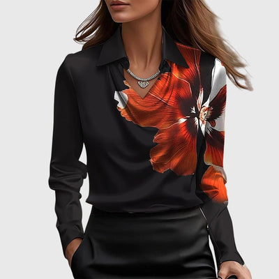 Nola | Satin-sheen blouse