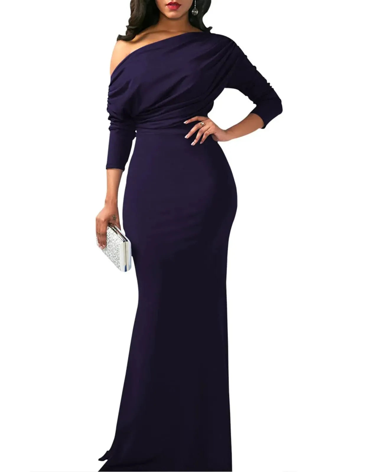 Celestia | Elegant Off-Shoulder Evening Gown