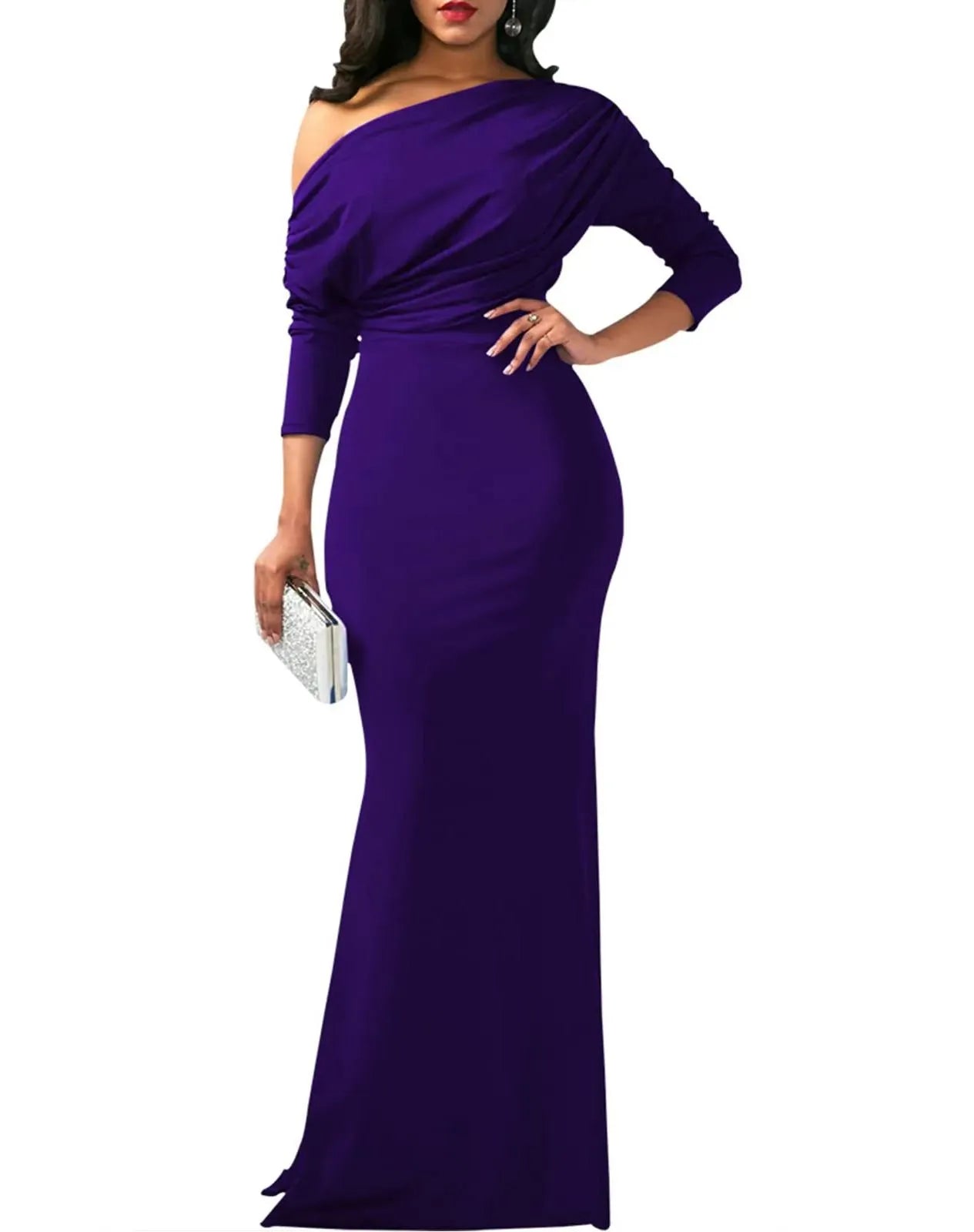 Celestia | Elegant Off-Shoulder Evening Gown
