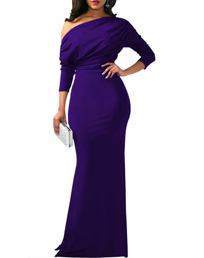 Celestia | Elegant Off-Shoulder Evening Gown